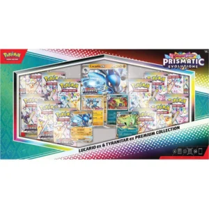 prismatic evolutions pokemon lucario box