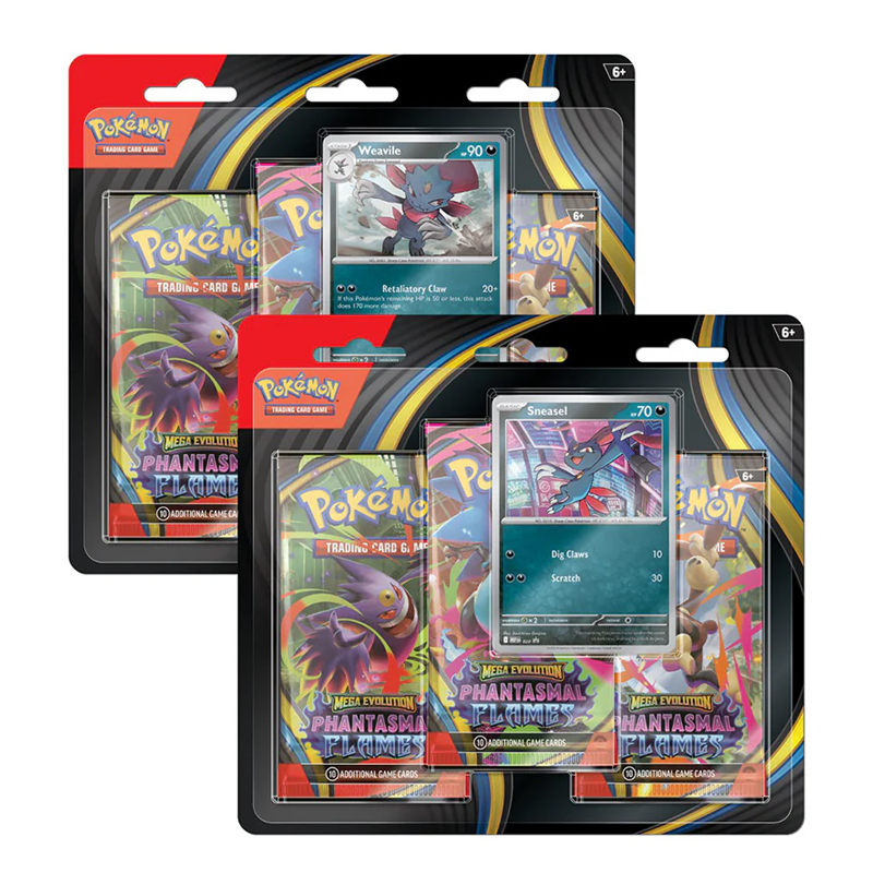 phantasmal flames pokemon 3 pack blister