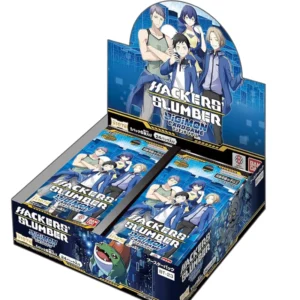 Nieuwe Digimon, nieuwe strategieën, nieuwe avonturen Breid je digitale wereld uit met de S23 Hackers Slumber Booster Box voor de Digimon Trading Card Game. Deze set introduceert een reeks nieuwe Digimon, Tamers en Option-kaarten die zowel ervaren spelers als verzamelaars volop mogelijkheden bieden om hun decks te verbeteren en nieuwe tactieken te ontdekken.