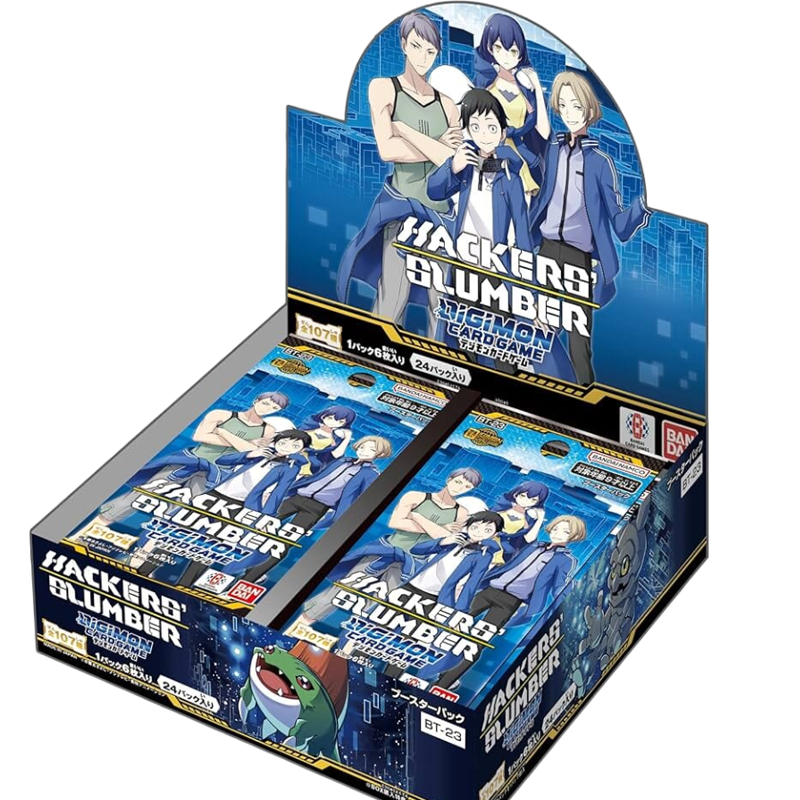 Nieuwe Digimon, nieuwe strategieën, nieuwe avonturen Breid je digitale wereld uit met de S23 Hackers Slumber Booster Box voor de Digimon Trading Card Game. Deze set introduceert een reeks nieuwe Digimon, Tamers en Option-kaarten die zowel ervaren spelers als verzamelaars volop mogelijkheden bieden om hun decks te verbeteren en nieuwe tactieken te ontdekken.