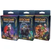 🎮 Riftbound: League of Legends – Origins Champion Deck Kies jouw Champion | 56 Kaarten Speelklaar Deck | Inclusief Booster Stap direct in de wereld van Riftbound, de strategische trading card game gebaseerd op het wereldwijde fenomeen League of Legends. Riftbound is ontworpen voor ultieme multiplayer actie. Speel intense 1v1 duels, vorm teams van twee of ga voor complete chaos in een free for all met vier spelers. Strategie, timing en slimme synergie bepalen wie de Rift domineert. 🌟 Origins – De Eerste Set Origins is de allereerste set van Riftbound en bevat maar liefst 300 verschillende kaarten. Je vindt hierin bekende Champions uit de game en animatieserie, waaronder: Jinx Viktor Lee Sin Combineer jouw Champion met Units en signature Spells en bouw een strategie die past bij jouw speelstijl. 🔥 Kies Jouw Champion Deck (GEEN SET) Dit product betreft één individueel Champion Deck naar keuze. Je kiest zelf welke Champion jij wilt spelen: Jinx Viktor Lee Sin Een Champion Deck bevat alles wat je nodig hebt om direct te starten én je eerste collectie op te bouwen. 📦 Inhoud Champion Deck – Origins Elk deck bevat: 1 kant-en-klaar deck van 56 kaarten Inclusief 3 rares Inclusief de gekozen Champion (Jinx, Viktor of Lee Sin) 1 boosterpack van League of Legends Origins 1 papieren playmat 1 kartonnen deckbox 1 boekje met spelregels en deckbuilding tips De meegeleverde booster is perfect om je deck direct te upgraden of je verzameling uit te breiden.