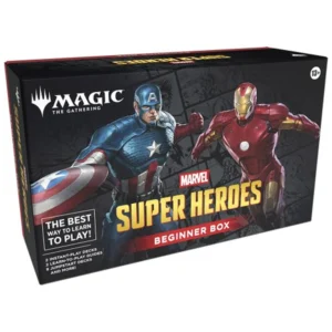 Magic: The Gathering – Marvel Super Heroes Beginner Box Stap samen in de wereld van Magic: The Gathering met de iconische helden van Marvel. De Marvel Super Heroes Beginner Box is speciaal ontworpen voor nieuwe spelers en biedt alles wat je nodig hebt om direct aan de slag te gaan. Dankzij een begeleid eerste duel leer je de basis van Magic op een eenvoudige en leuke manier, waarna je zelf verder kunt experimenteren met verschillende deckcombinaties. Of je nu een fan bent van Marvel, kennis wilt maken met Magic of een compleet cadeau zoekt voor een beginnende speler: deze Beginner Box is de perfecte start. Leer Magic stap voor stap Magic: The Gathering staat bekend als één van de meest populaire trading card games ter wereld. Voor nieuwe spelers kan het in het begin echter overweldigend lijken. Daarom is deze Beginner Box volledig gericht op een toegankelijke speelervaring. Je eerste potje speel je met een begeleid duel tussen Captain America en Iron Man, waarbij je stap voor stap kennismaakt met de belangrijkste spelregels. Zo leer je spelenderwijs hoe Magic werkt zonder direct ingewikkelde decks of strategieën te hoeven begrijpen. Bouw en combineer je eigen decks Na het eerste duel begint het echte avontuur. De Beginner Box bevat 8 verschillende half-decks van 20 kaarten. Door telkens twee half-decks te combineren, bouw je een volledig 40-kaarten deck en ontdek je verschillende speelstijlen en strategieën. Hierdoor biedt deze box veel meer variatie dan een traditionele starterset. Je kunt verschillende combinaties uitproberen en telkens een nieuwe speelervaring creëren. Perfect voor twee spelers Deze Beginner Box is volledig speelklaar voor twee spelers. Ideaal om samen met een vriend, partner, familielid of kind de wereld van Magic te ontdekken. Doordat alles inbegrepen is, hoef je geen losse kaarten of accessoires aan te schaffen om te kunnen beginnen. Waarom kiezen voor de Marvel Super Heroes Beginner Box? Officiële instapset voor nieuwe Magic: The Gathering spelers Leer Magic stap voor stap met een begeleid eerste duel Speel met iconische Marvel-helden zoals Captain America en Iron Man Bevat 8 combineerbare half-decks voor veel verschillende deckcombinaties Direct speelklaar voor twee spelers Perfect als cadeau voor Marvel- en TCG-fans Ideale introductie tot Magic: The Gathering Inhoud van de Magic: The Gathering – Marvel Super Heroes Beginner Box 8 half-decks van 20 kaarten Begeleid introductieduel 2 Reference Guides 2 Playmats / Playboards 2 Spindown Life Counters Begin jouw Magic-avontuur samen met de grootste Marvel-helden en ontdek waarom Magic: The Gathering al jarenlang één van de populairste kaartspellen ter wereld is.