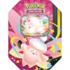 Pokémon TCG: Mega Clefable Moonlit ex Tin Breng wat extra magie naar je Pokémon-collectie met de Mega Clefable Moonlit ex Tin. Deze prachtige verzamelbox zet Mega Clefable ex centraal met een exclusieve foil promokaart en uniek artwork dat speciaal voor deze release is ontworpen. Naast de schitterende promokaart bevat deze tin ook vier Pokémon TCG booster packs, waardoor je direct nieuwe kaarten kunt openen en je collectie verder kunt uitbreiden. Of je nu op jacht bent naar krachtige Pokémon ex, bijzondere illustraties of zeldzame verzamelkaarten, iedere booster biedt nieuwe verrassingen. De stevige metalen tin maakt deze uitgave niet alleen interessant voor spelers en verzamelaars, maar ook perfect om kaarten, accessoires of andere Pokémon-schatten veilig in op te bergen. Inhoud 1 Foil Promo Card van Mega Clefable ex 4 Pokémon TCG Booster Packs 1 Codekaart voor Pokémon TCG Live 1 Metalen Pokémon TCG Tin Waarom kiezen voor de Mega Clefable Moonlit ex Tin? Exclusieve Mega Clefable ex promokaart Uniek artwork speciaal voor deze release Inclusief 4 Pokémon TCG booster packs Handige metalen verzamelbox voor opslag Perfect voor verzamelaars, spelers en Pokémon-fans Of je nu jouw collectie wilt uitbreiden, op zoek bent naar een bijzonder Pokémon-product of een leuk cadeau zoekt voor een Pokémon-liefhebber, de Mega Clefable Moonlit ex Tin biedt een uitstekende combinatie van exclusieve content en spannende booster-openingen.