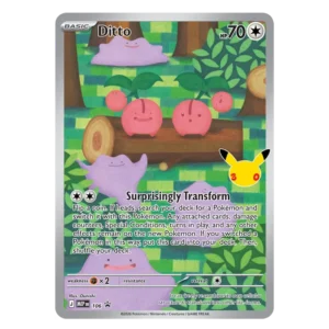 Pokémon 30th Celebration Binder Collection Bewaar en bescherm jouw mooiste Pokémon-kaarten met de Pokémon 30th Celebration Binder Collection. Deze speciale jubileumuitgave verschijnt op 6 november 2026 en is de perfecte combinatie van een stijlvolle verzamelmap en de nieuwste boosters uit de feestelijke 30th Celebration-uitbreiding. De Pokémon 30th Celebration-uitbreiding bestaat volledig uit foil kaarten en viert 30 jaar Pokémon Trading Card Game. Iedere booster biedt een unieke openingservaring dankzij een gegarandeerde Pikachu Rare, waarbij er maar liefst 30 verschillende varianten te verzamelen zijn. Daarnaast bevat iedere booster ook een foil Basic Energy, waardoor elke pack een waardevolle aanvulling is op jouw collectie. Met de meegeleverde 30th Celebration verzamelmap berg je jouw favoriete kaarten veilig op en presenteer je jouw mooiste pulls op een overzichtelijke en stijlvolle manier. Of je nu net begint met verzamelen of jouw collectie verder wilt uitbreiden, deze Binder Collection is een onmisbare toevoeging voor iedere Pokémon-fan. Inhoud 1 Pokémon 30th Celebration verzamelmap (Binder) Meerdere Pokémon 30th Celebration boosterpacks Pokémon TCG Live codekaarten (indien door de fabrikant inbegrepen) De Pokémon 30th Celebration Binder Collection is de ideale keuze voor verzamelaars die hun favoriete kaarten veilig willen bewaren én tegelijkertijd willen genieten van het openen van de speciale jubileumset. Een prachtige toevoeging aan iedere Pokémon-collectie.