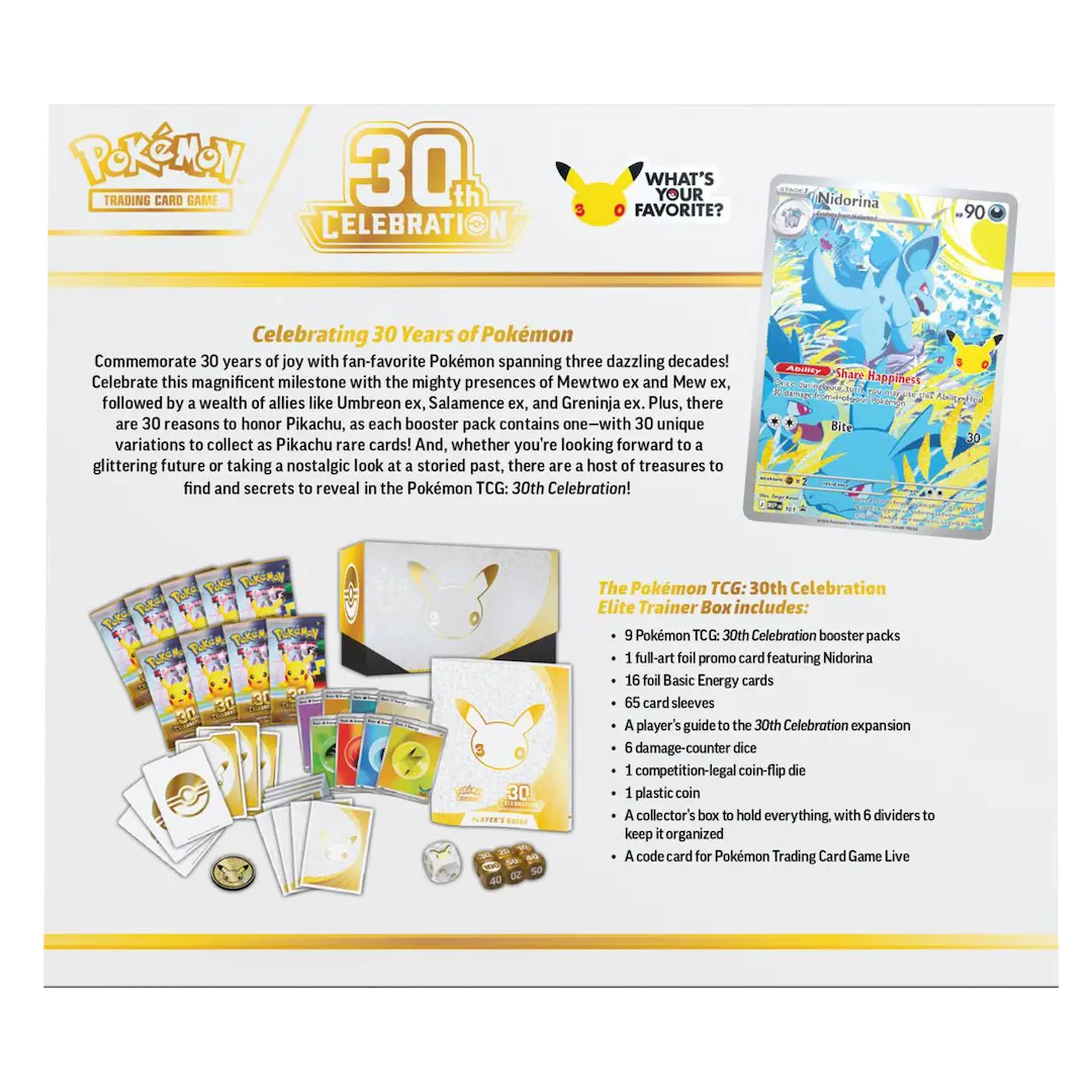 Pokemon - 30th Celebration Elite Trainer Box - Afbeelding 2