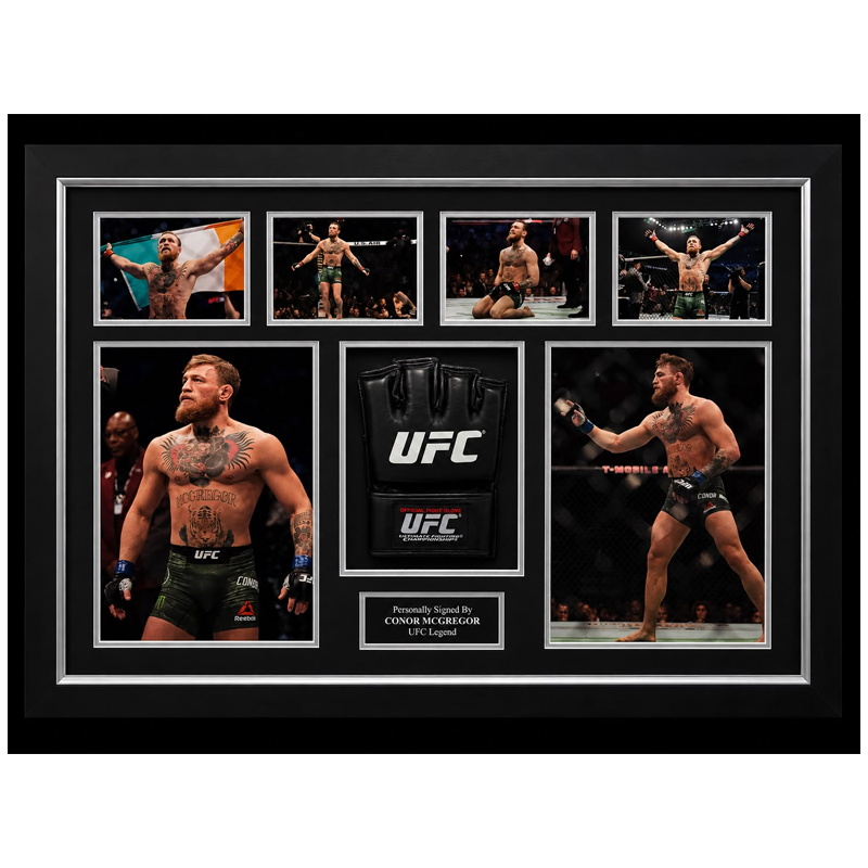 Conor McGregor – Gesigneerd UFC Display | Professioneel Ingelijst & Gecertificeerd
