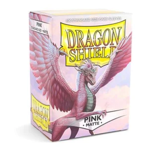 Dragon Shield – Standard Size Matte Sleeves Pink – 100 Sleeves