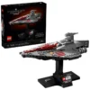 LEGO Star Wars – Acclamator-Class Assault Ship 75404 Herbeleef de indrukwekkende Slag om Geonosis uit Star Wars: Attack of the Clones met het LEGO Star Wars Acclamator-Class Assault Ship. Bouw het herkenbare aanvalsschip steen voor steen en creëer een gedetailleerd displaymodel van een van de iconische ruimteschepen uit het tijdperk van de Galactic Republic. Het model legt de karakteristieke vorm en verschillende herkenbare details van het Acclamator-Class Assault Ship vast in een compact formaat. Na het bouwen plaats je het ruimteschip op de meegeleverde displaystandaard met naamplaatje, waardoor het direct klaar is om een prominente plek in je collectie te krijgen. Deze set maakt deel uit van de LEGO Star Wars ruimteschipcollectie op middelgrote schaal, een serie waarin bekende ruimteschepen uit het Star Wars-universum als gedetailleerde displaymodellen worden uitgebracht. Productkenmerken Onderdeel van de LEGO Star Wars collectie Gebaseerd op Star Wars: Attack of the Clones Gedetailleerd model van het Acclamator-Class Assault Ship Geïnspireerd op de beroemde Slag om Geonosis Inclusief bouwbare displaystandaard Inclusief naamplaatje Onderdeel van de LEGO Star Wars ruimteschipcollectie op middelgrote schaal Ideaal als displaymodel voor iedere Star Wars-collectie Ondersteuning via de LEGO Builder app met interactieve 3D-instructies Specificaties LEGO-nummer: 75404 Aantal onderdelen: 450 Afmetingen: ca. 15 cm hoog × 23 cm lang × 13 cm breed Serie: LEGO Star Wars