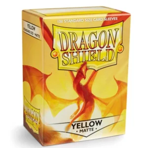 Dragon Shield – Standard Size Matte Sleeves Yellow – 100 Sleeves