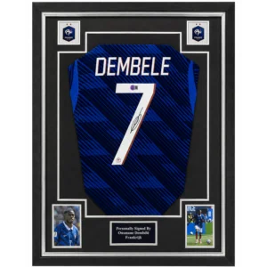 Ousmane Dembélé – Gesigneerd Frankrijk Shirt | Professioneel Ingelijst & Gecertificeerd
