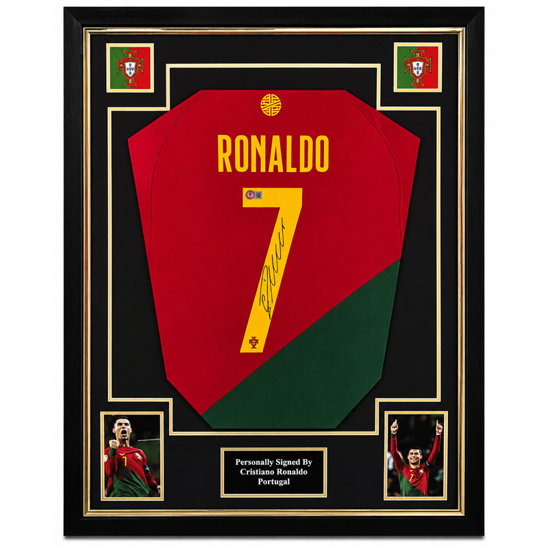 Cristiano Ronaldo – Gesigneerd Shirt | Professioneel Ingelijst & Gecertificeerd