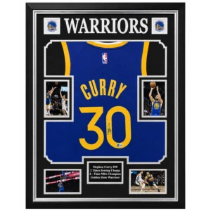 Stephen Curry – Gesigneerd Golden State Warriors Shirt | Professioneel Ingelijst & Gecertificeerd